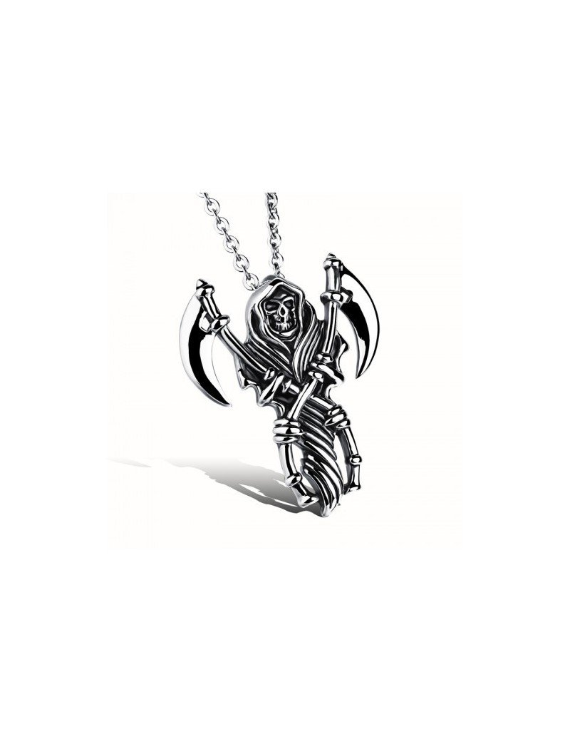 COLGANTE SANTA MUERTE EN ACERO