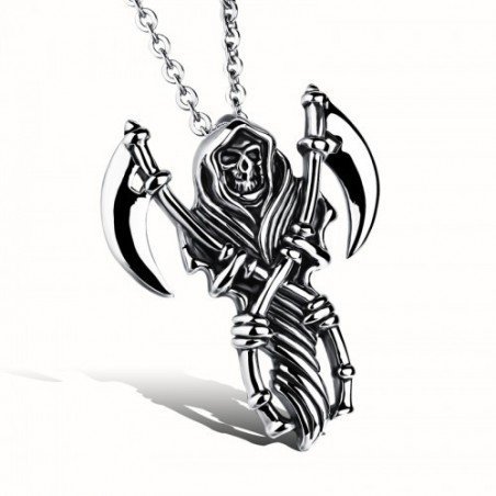 COLGANTE SANTA MUERTE EN ACERO