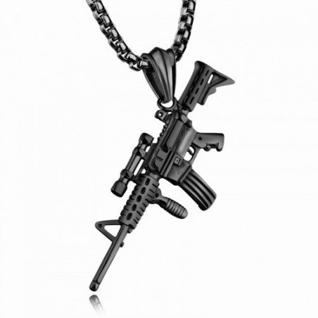 COLGANTE RIFLE DE ACERO QUIRÚRGICO