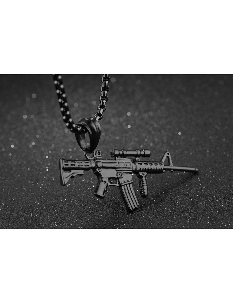 COLGANTE RIFLE DE ACERO QUIRÚRGICO