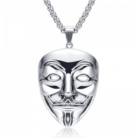 COLGANTE V DE VENDETTA EN ACERO QUIRÚRGICO