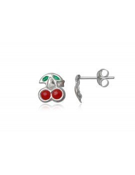 PENDIENTES CEREZAS DE PLATA