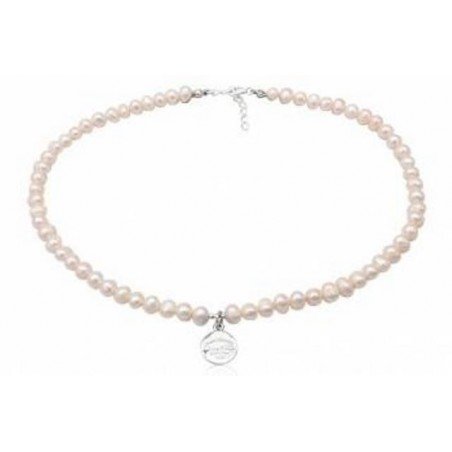 COLLAR CON PERLAS NATURALES DE PLATA PARA NIÑAS