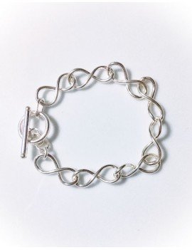 PULSERA INFINITO DE PLATA TIBETANA