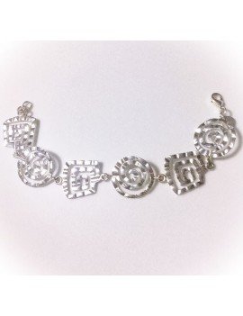 PULSERA MULTIFORMAS DE PLATA TIBETANA