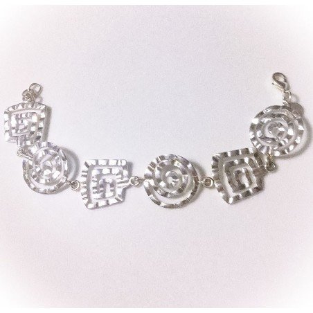PULSERA MULTIFORMAS DE PLATA TIBETANA