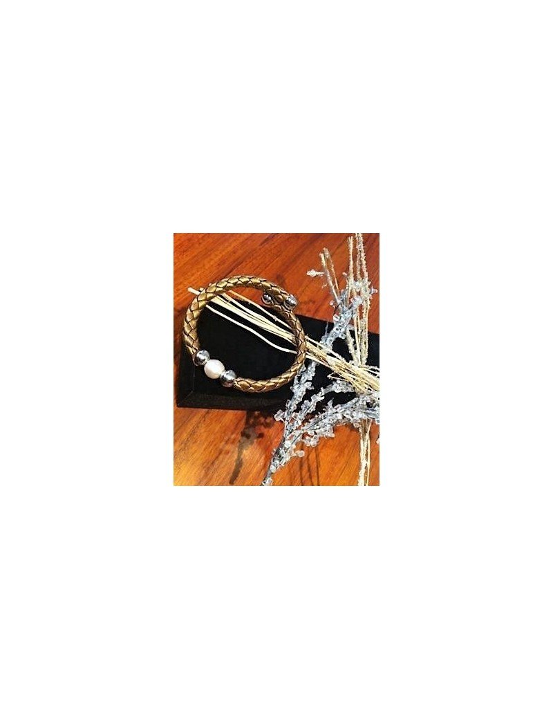PULSERA DE PERLA NATURAL AUTOAJUSTABLE