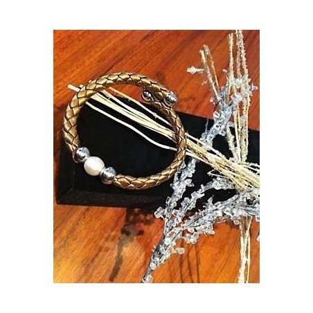 PULSERA DE PERLA NATURAL AUTOAJUSTABLE