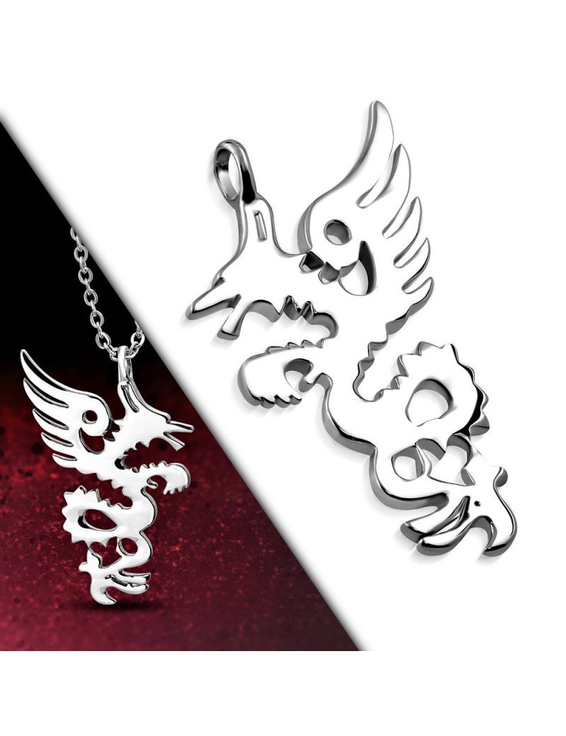 COLGANTE DRAGON DE ACERO QUIRURGICO