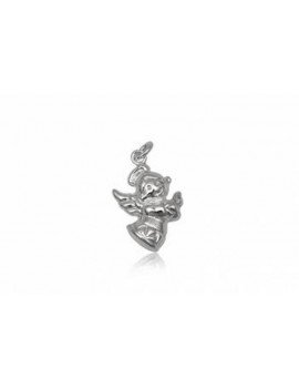 COLGANTE ANGEL EN PLATA DE LEY PARA NIÑOS VARIOS COLORES 2