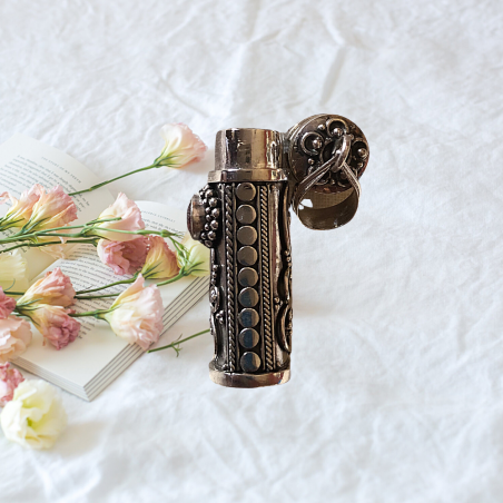 Colgante Cofre de los Deseos Flor con Piedra
