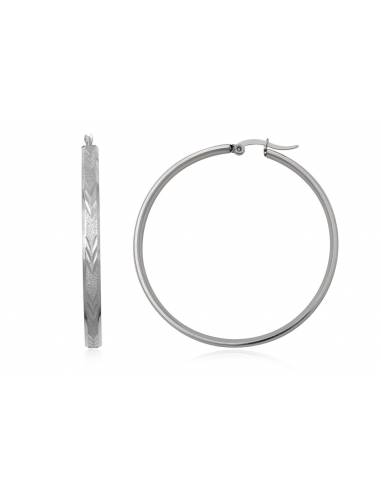 PENDIENTES ARO GRANDE DE ACERO