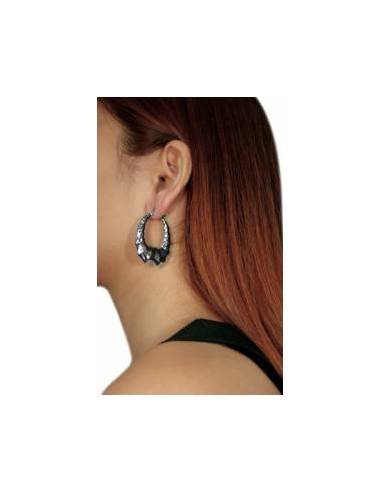 PENDIENTES CONCHA DE ACERO