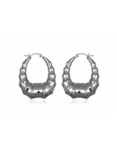 PENDIENTES CONCHA DE ACERO