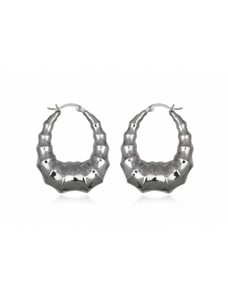 PENDIENTES CONCHA DE ACERO