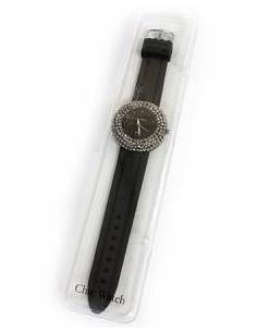 RELOJ CAJA GRANDE DE ACERO Y CRISTAL DE SWAROVSKI GRIS... 2