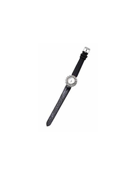 RELOJ DE PLATA CON MARCASITA PARA MUJER