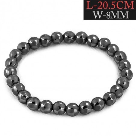 PULSERA CON PIEDRA HEMATITA