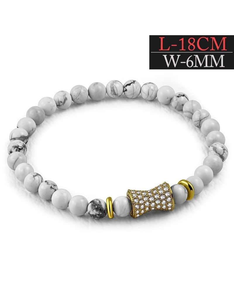 PULSERA CON PIEDRA HOWLITA