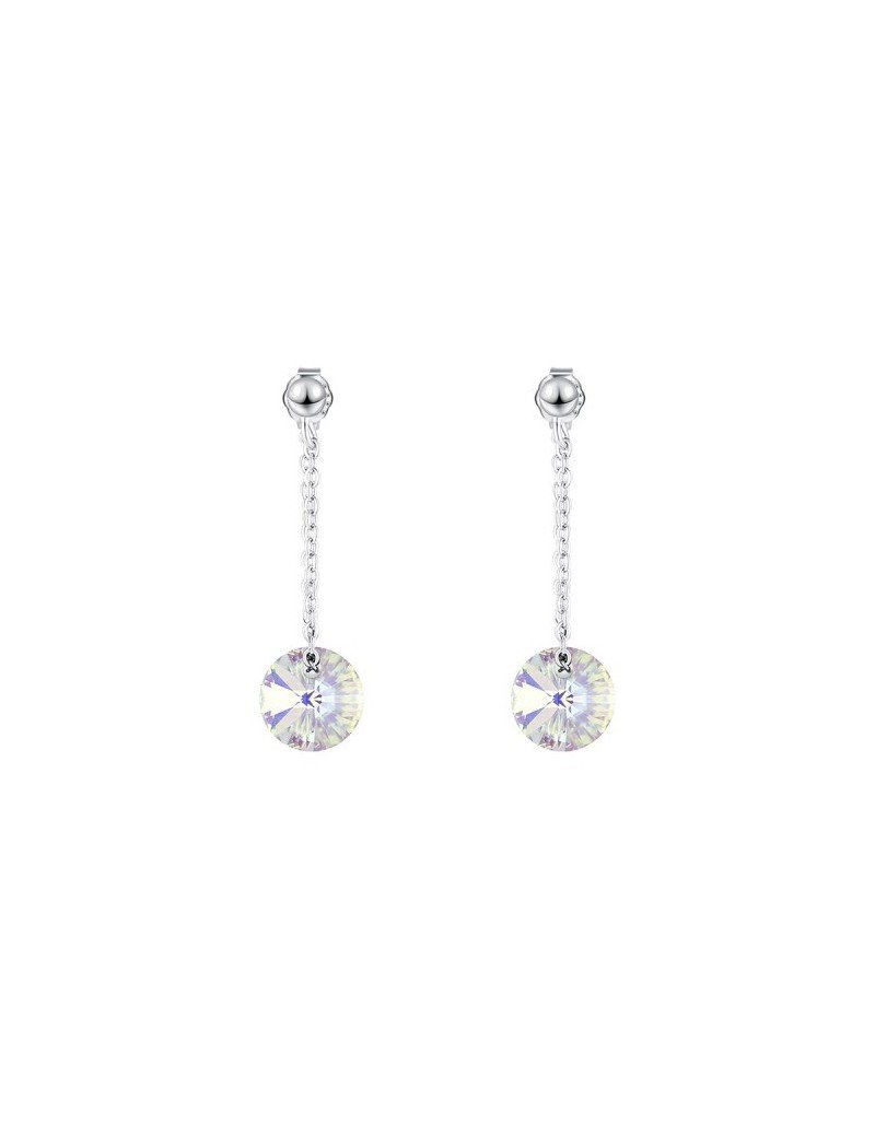 PENDIENTES PENDULO CON CRISTAL DE SWAROVSKI EN...